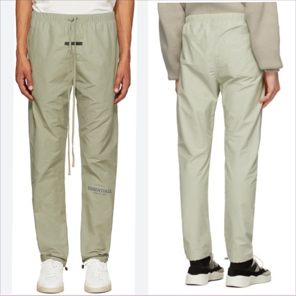 NWOT Fear of God Essentials Nylon  Track Pant Size S pistachio - Picture 1 of 11